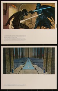6p0003 STAR WARS art portfolio 1977 contains rare McQuarrie art that was never used, 21 prints!