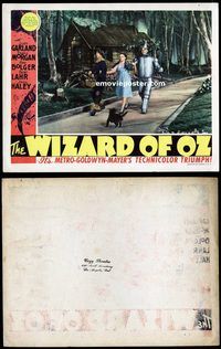 d006 WIZARD OF OZ movie lobby card '39 on the Yellow Brick Road!