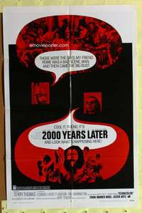 k054 2000 YEARS LATER one-sheet movie poster '69 historical comedy!