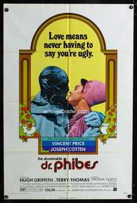 k062 ABOMINABLE DR PHIBES one-sheet movie poster '71 Vincent Price