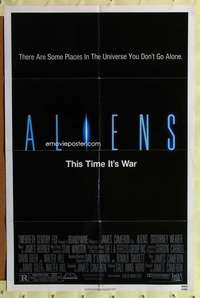 k068 ALIENS one-sheet movie poster '86 James Cameron, Sigourney Weaver