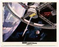 k016 2001 A SPACE ODYSSEY color 8x10 movie still #1 '68 space wheel!