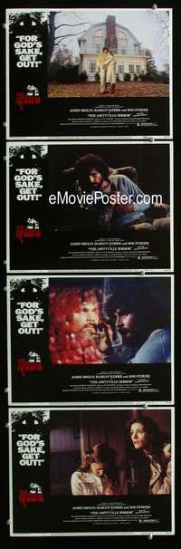 h557 AMITYVILLE HORROR 4 movie lobby cards '79 AIP, James Brolin