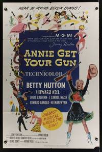 2m042 ANNIE GET YOUR GUN 1sh R56 Betty Hutton as the greatest sharpshooter, Howard Keel