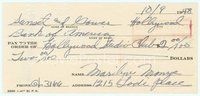 6s001 MARILYN MONROE signed cancelled check '48 super early and completely filled out by her!