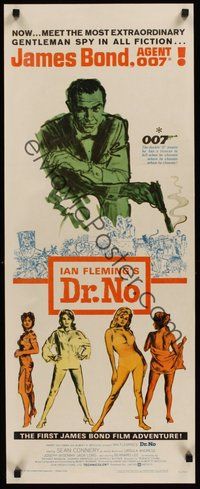 7p098 DR. NO insert '62 Sean Connery is the most extraordinary gentleman spy James Bond 007!
