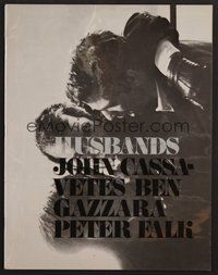 7p132 HUSBANDS program '70 Ben Gazzara, Peter Falk & John Cassavetes
