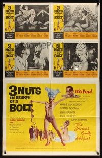 7p135 3 NUTS IN SEARCH OF A BOLT special 28x44 '64 sexy Mamie Van Doren in tassles & little else!