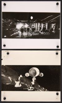 9p811 2001: A SPACE ODYSSEY 2 8x10 stills '68 Stanley Kubrick directed, cool sci-fi images!