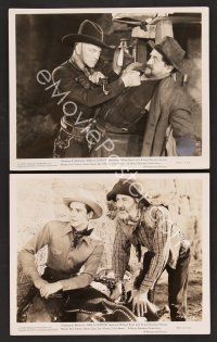 9p820 BAR 20 JUSTICE 2 8x10 stills '38 wonderful images of William Boyd as Hopalong Cassidy!