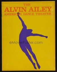 9p034 ALVIN AILEY AMERICAN DANCE THEATER program '70s celebrated African-American dance company!