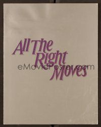 9p137 ALL THE RIGHT MOVES promo brochure '83 high school football, Tom Cruise!