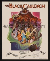 9p081 BLACK CAULDRON trade ad '85 first Walt Disney CG, cool fantasy art by P. Wensel!