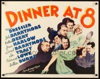 2w001 DINNER AT 8 1/2sh '34 Jean Harlow in one of the most classic all-star romantic comedies!
