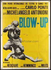 4x091 BLOW-UP Italian 2p '67 Michelangelo Antonioni, very first rare photographic style!