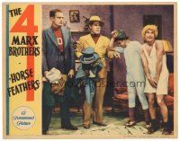 1c326 HORSE FEATHERS LC '32 two kidnappers take bashful Chico & Harpo Marx's clothes!