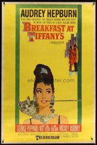 3p204 BREAKFAST AT TIFFANY'S style Y 40x60 '61 most classic artwork of sexy elegant Audrey Hepburn!