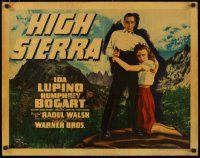 4k308 HIGH SIERRA style B 1/2sh '41 different image of Mad Dog Humphrey Bogart & Lupino, very rare!