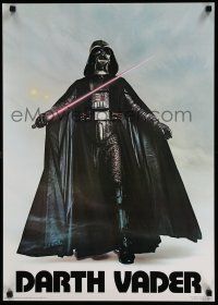 9h023 DARTH VADER 20x28 commercial poster '77 George Lucas classic sci-fi, Sith Lord w/lightsaber!