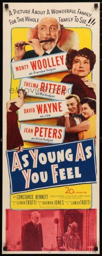 9h162 AS YOUNG AS YOU FEEL insert '51 great cast montage including young sexy Marilyn Monroe!