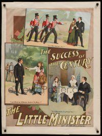 8c018 LITTLE MINISTER 26x34 stage poster 1897 by Peter Pan's J.M. Barrie, first play version!