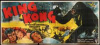 9g002 KING KONG 24sh R52 full-color art of top stars by him on rampage in New York, ultra rare!