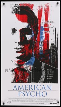 3k020 AMERICAN PSYCHO signed #12/75 19x34 art print R12 by James Rheem Davis, killer Christian Bale