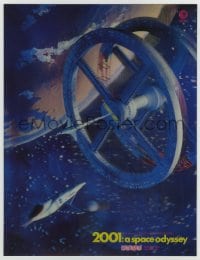 2m189 2001: A SPACE ODYSSEY Cinerama 11x14 lenticular poster 1968 3-D space wheel art, ultra rare!