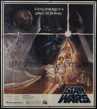 2m118 STAR WARS 7-sheet 1977 super-sized classic Tom Jung style A art, incredibly rare!