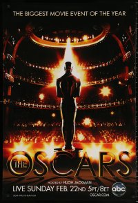 9c473 81ST ANNUAL ACADEMY AWARDS 1sh 2009 art of the Oscar statuette in front of huge audience