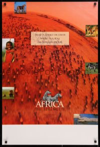 9c476 AFRICA THE SERENGETI 24x36 1sh 1994 James Earl Jones narrates, great images, morning of life!