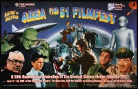 9c135 AREA 1951 FILMFEST 14x22 film festival poster 2001 classic sci-fi/horror, Forrest J Ackerman!