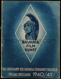 4d0021 BAVARIA FILMKUNST 1940-41 German campaign book 1940 art ads for upcoming Nazi movies, rare!