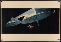 4d0527 2001: A SPACE ODYSSEY Cinerama Italian 28x39 pbusta 1968 Stanley Kubrick, Lockwood in space!