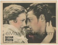 4d0341 7TH HEAVEN LC 1927 best close up of Charles Farrell & Best Actress winner Janet Gaynor, rare!