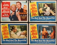 4d0321 BAD & THE BEAUTIFUL 8 LCs 1953 Kirk Douglas, sexy Lana Turner, Walter Pidgeon, complete set!