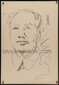 4d0425 ANDY WARHOL A RETROSPECTIVE 28x40 museum/art exhibition 1990 great art of Mao Zedong!