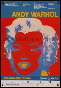 4d0426 ANDY WARHOL UN MITO AMERICANO 26x38 Italian museum/art exhibition 2003 Marilyn Monroe!
