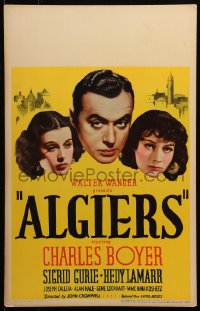4d0182 ALGIERS WC 1938 great image of Charles Boyer between Hedy Lamarr & Sigrid Gurie!