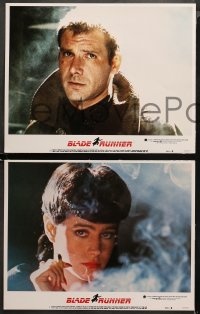 4d0323 BLADE RUNNER 8 LCs 1982 Ridley Scott, Harrison Ford, Rutger Hauer, Hannah, rare complete set!