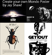 6x0001 DESIGN YOUR OWN LIMITED EDITION MONDO POSTER 20 special posters 2021 the rarest Mondo ever!