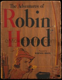 8d0094 ADVENTURES OF ROBIN HOOD pressbook 1938 Errol Flynn classic, includes the herald, ultra rare!