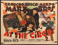 9k1284 AT THE CIRCUS 1/2sh 1939 great image of Groucho, Chico & Harpo Marx Bros, ultra rare!