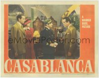 2s0203 CASABLANCA LC 1942 Humphrey Bogart, Bergman, Rains & Henreid, letters of transit scene, rare!