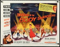 3j0195 INVASION OF THE BODY SNATCHERS style B 1/2sh 1956 classic spotlight style on no other poster!