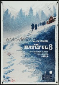 5s0113 HATEFUL EIGHT English language teaser Canadian 1sh 2015 Russell, Leigh, Jackson, great art!