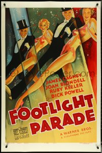 5w0078 FOOTLIGHT PARADE S2 poster 2001 classic deco art of Cagney, Blondell, Keeler, Powell!