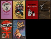 5x0058 LOT OF 6 UNFOLDED STAGEPLAY WINDOW CARDS 1970s-1980s cool images from a variety of shows!