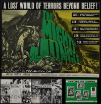 5x0038 LOT OF 8 MIGHTY JUNGLE UNCUT PRESSBOOKS 1964 a lost world of terrors beyond belief!