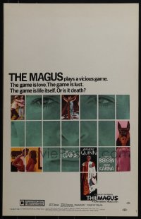 5x0050 LOT OF 11 UNFOLDED MAGUS WINDOW CARDS 1968 Michael Caine, Anthony Quinn, Candice Bergen